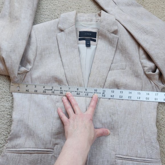 NWOT J. Crew Campbell Linen Blazer 00 - Picture 12 of 14